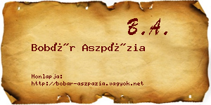 Bobár Aszpázia névjegykártya